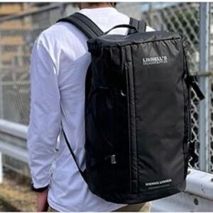Michael Linnell MLAC-03 BK backpack in black large capacity backpack